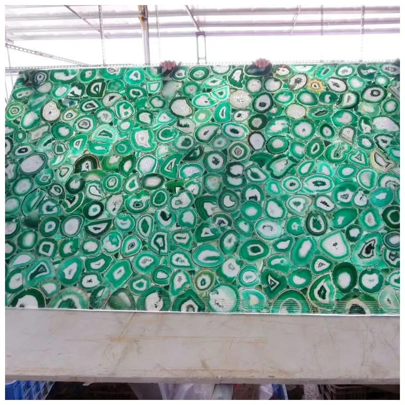 Green Agate Semiprecious Stone Slabs Green Agate Semiprecious Stone Slabs