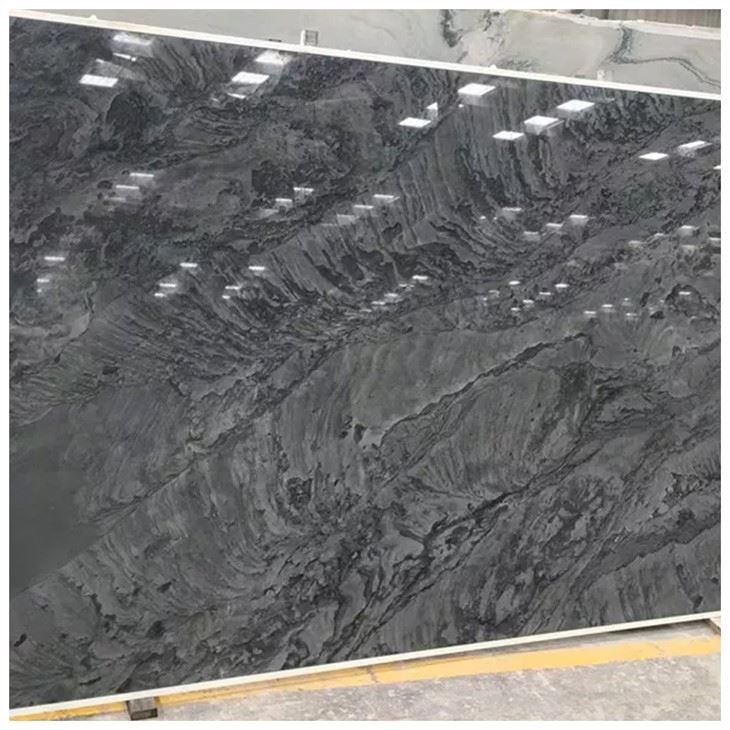 Placa de Quartzito Preto Brilhante