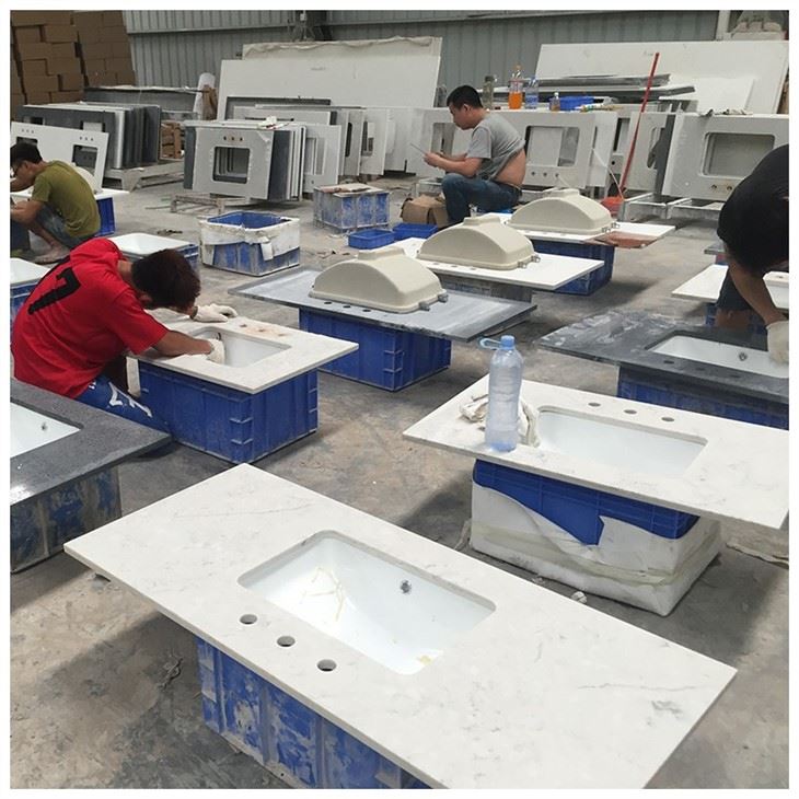 Carrara Quartz Bathroom Vanity Top