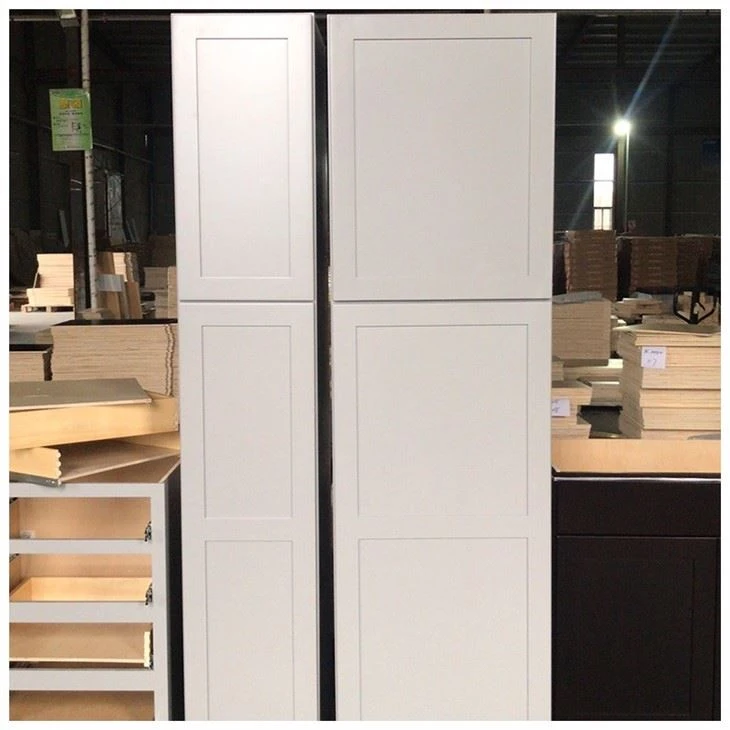 white corner pantry