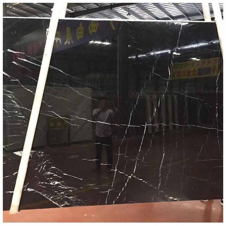 Nero Marquina Black Marble Slabs