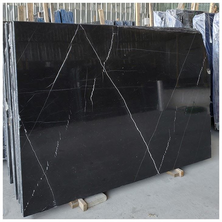 Nero Marquina Marble Slabs For Vanity Tops
