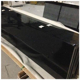 Tampo de cozinha em granito preto Galaxy