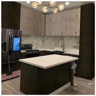 Armário de cozinha em placa de melamina