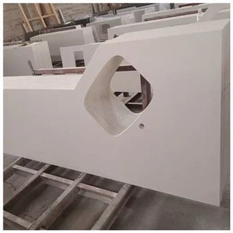 Bancadas de quartzo branco puro