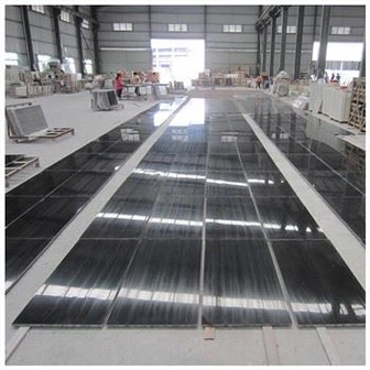 Ladrilhos de mármore de madeira preta real