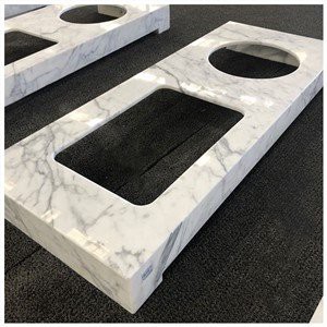 Bancada de Cozinha em Mármore Statuario