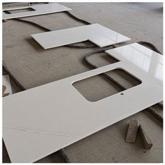 Bancadas de quartzo projetadas brancas