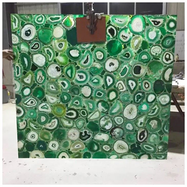 Green Agate Stone Slabs