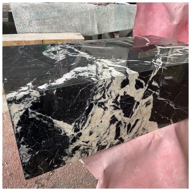 Noir Grand Black Marble Plinth Tables
