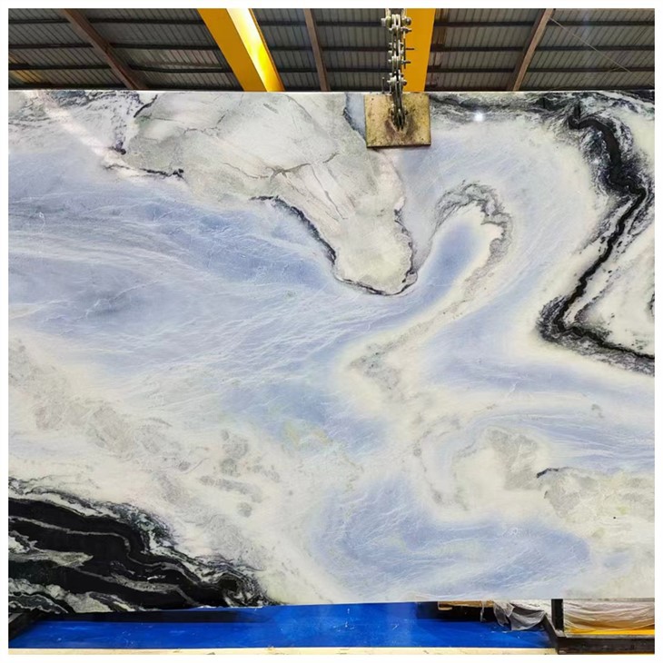 panda white quartzite slab