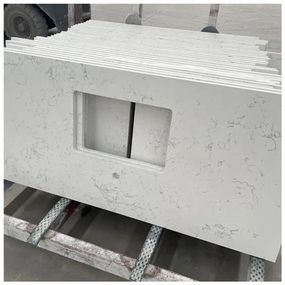 Bancada de quartzo Carrara