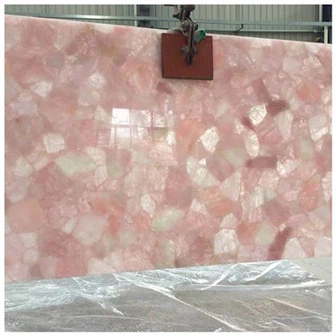 Lajes de quartzo rosa