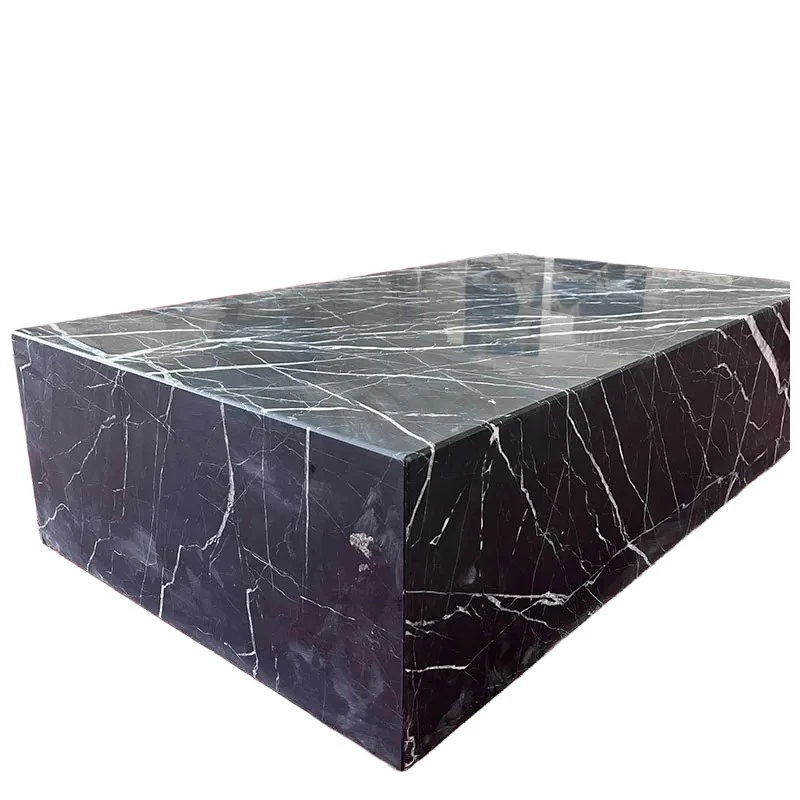 Black Marble Plinth Coffee Table Black Marble Plinth Coffee Table