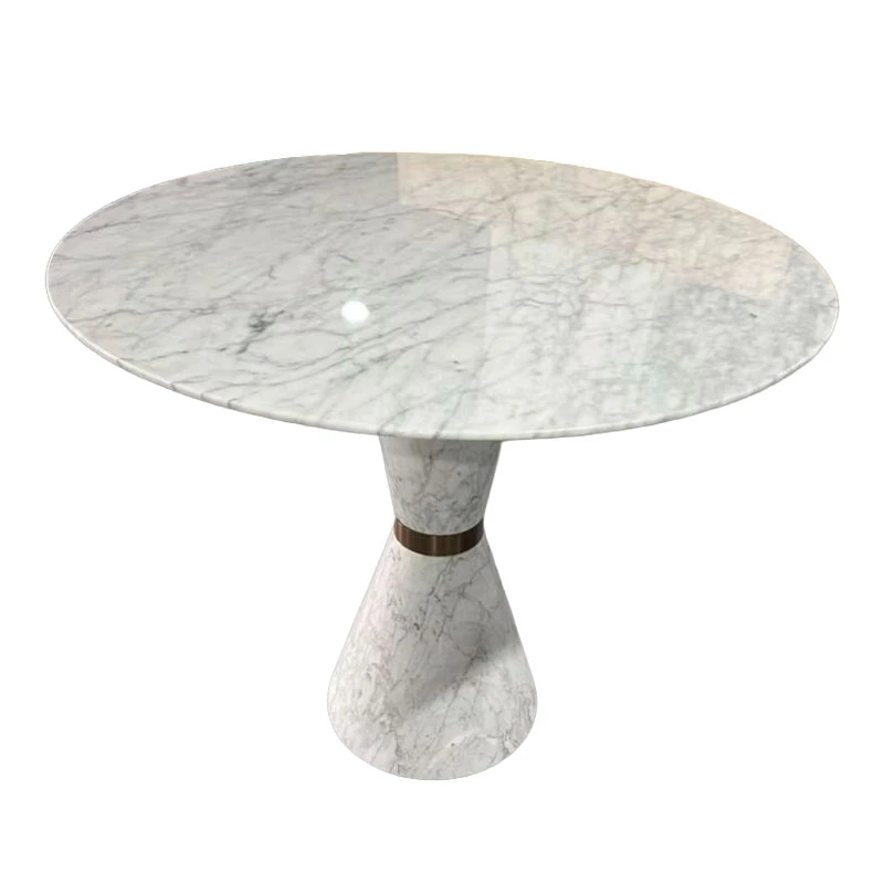 Carrara Marble Round Coffee Table Carrara Marble Round Coffee Table