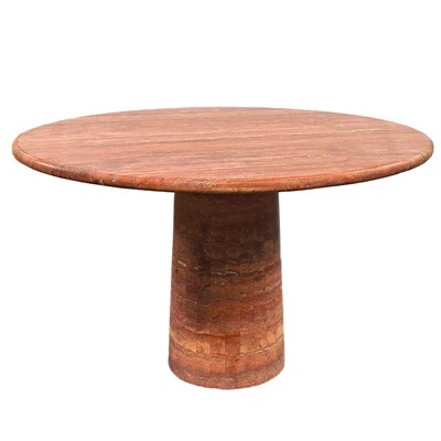 Mesas de jantar em travertino vermelho