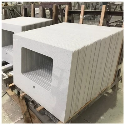 Tampos de vaidade de quartzo branco estelar