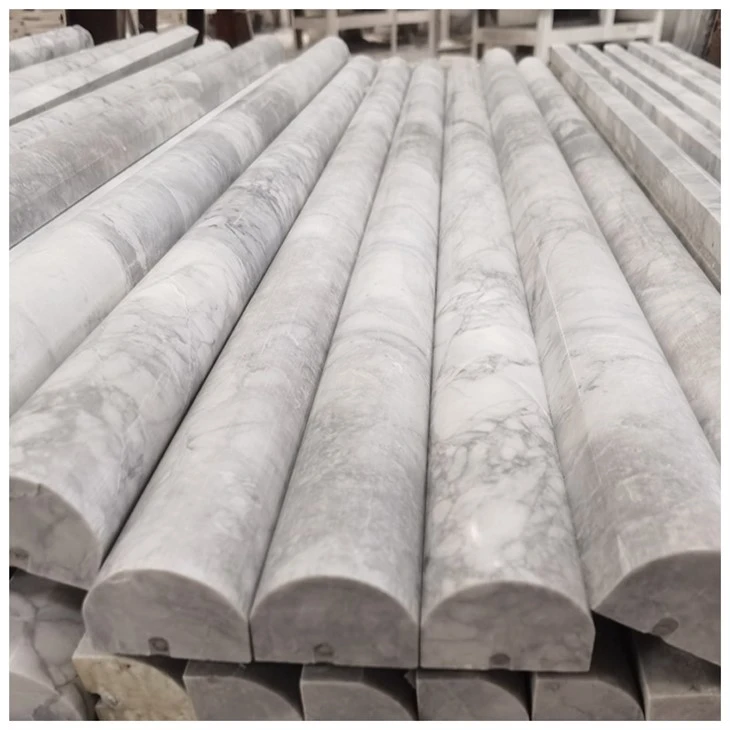 Azulejos canelados de quartzito super branco